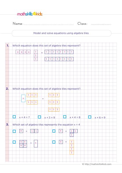 Hands On Equations Worksheets Pdf Tessshebaylo