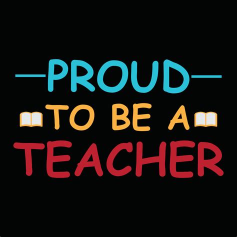 Teachers Day Proud To Be A Teacher Typography T Shirt Print Free