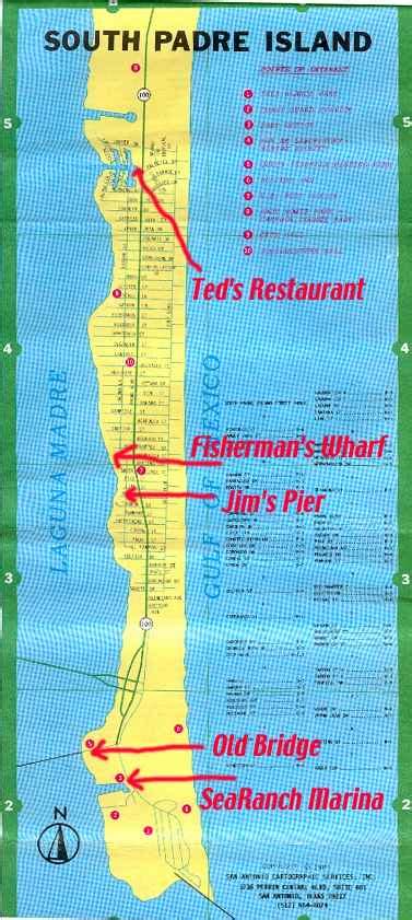 South Padre Island Beach Map