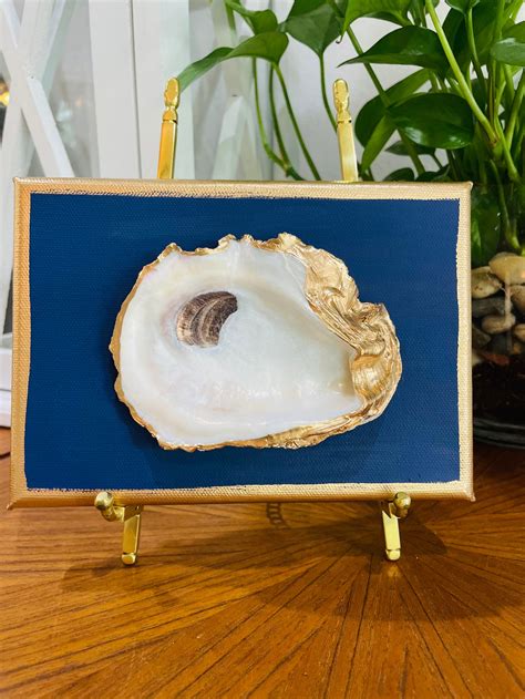 Oyster Art Oyster Shell Art Oyster Canvas Louisiana Oyster | Etsy