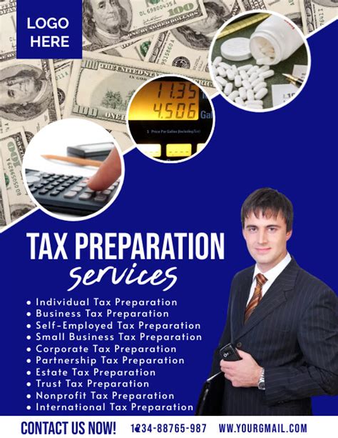 Tax Preparation Flyer Template Postermywall