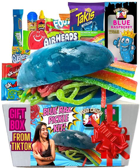 Blue Raspberry Pickle Kit T Box Tiktok Candy Trend Item