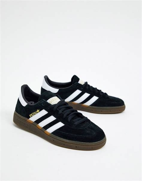 Adidas Originals Handball Spezial Sneakers In Zwart Met Rubberen