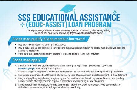 SSS Educational Assistance Loan Program - NewsToGov