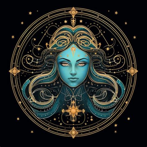 Premium Ai Image Zodiac Sign Of Aquarius