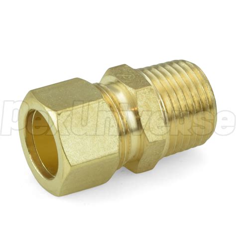 5 8 Od X 1 2 Mpt Compression Adapter Fittings Lead Free Brass Bag