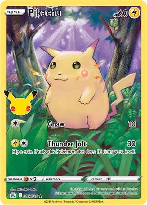 Monastery Shave Liquefy Pikachu 25th Anniversary Card I Reckon