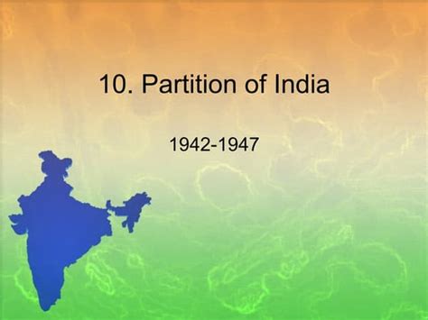 The partition of india