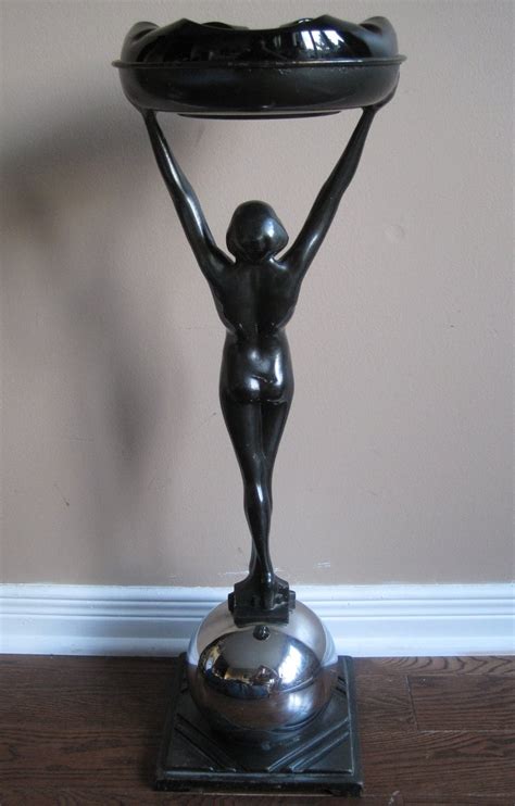 Frankart Ashtray Stand Nude Art Deco At 1stDibs Art Deco Ashtray