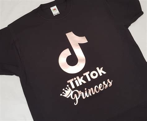 Tik Tok Tiktok T Shirt Age1 13yrs Adult S Xxl Rose Gold Etsy