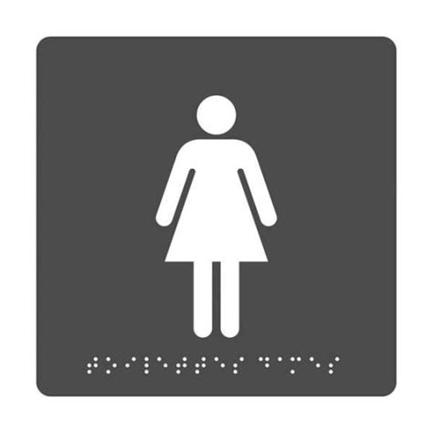 Pictogramme Toilettes Femmes Braille