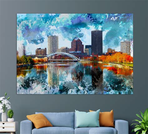 Rochester Canvas Print Rochester Wall Art Rochester Etsy