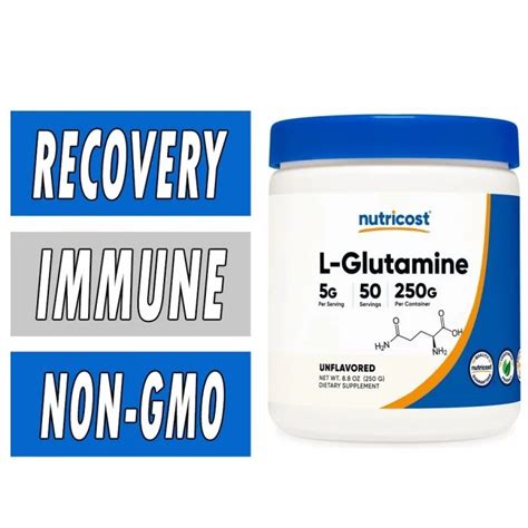 L Glutamine Nutricost Muscle Recovery