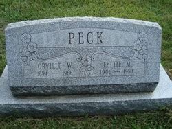 Orville Wayne Peck M Morial Find A Grave