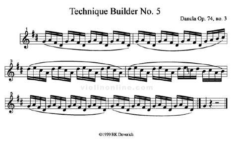 Violin Online Technique Builder No 5