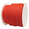 Rope King 5 8 In X 140 Ft Solid Braided Poly Rope Red SBP 58140R