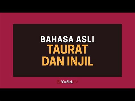 Bahasa Kitab Taurat: Panduan Utama untuk Memahami Teks-Teks Suci Yahudi ...