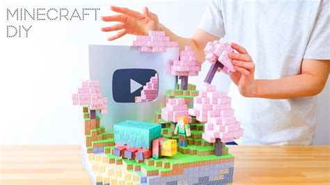 Minecraft Silver Button Biome Magnetic Papercraft Youtube