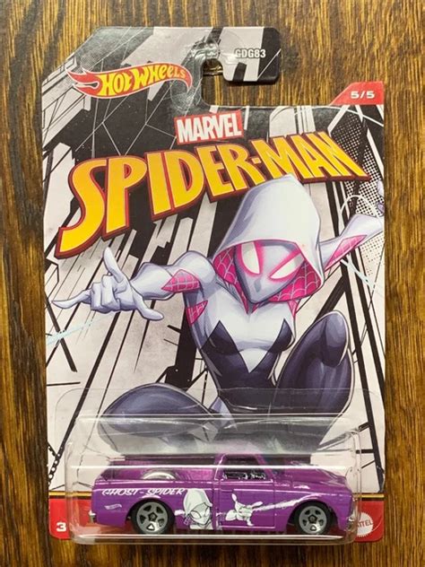 HOT WHEELS 67 Chevy C10 Marvel Spider Man Series Ghost Spider 5 5 EUR 4 28 PicClick FR
