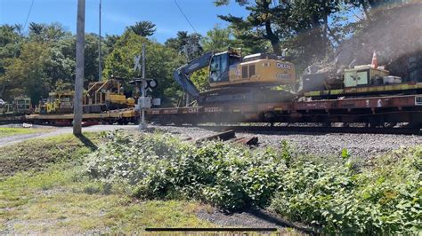 Csx River Line 4k Hd Csx M410 With Mow Equipment On Head End Youtube