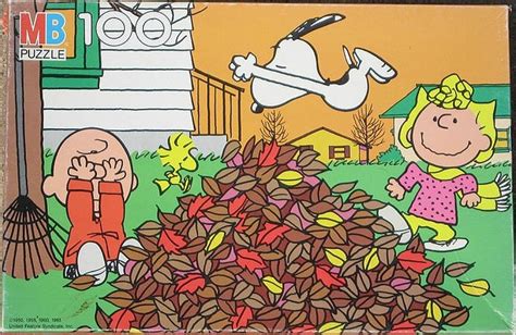 Peanuts Fall Puzzle Late 70 S Or Early 80 S Snoopy And Woodstock