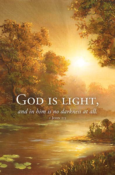 God Is Light Regular Size Bulletin Pack Of Cokesbury