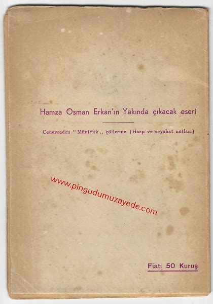 Hamza Osman Erken 1897 1968 İmzalı Bir Avuç Kahraman Bürokrat Ve