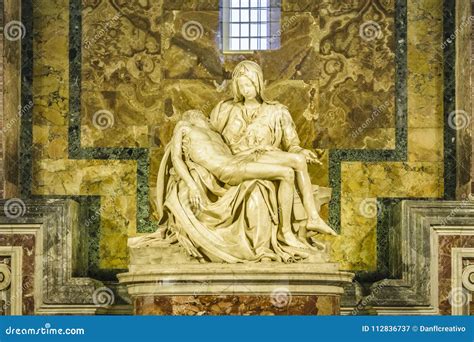 The Famous Pieta Or Lamentation Of Christ Is The Sculpture Of ...