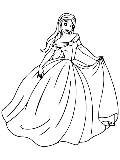 Elegant Princess And The Pea Coloring Page Free Printable Coloring