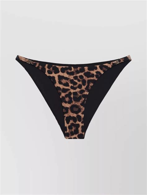 Anine Bing Leopard Print Bikini Bottom Bellamy In Brown ModeSens