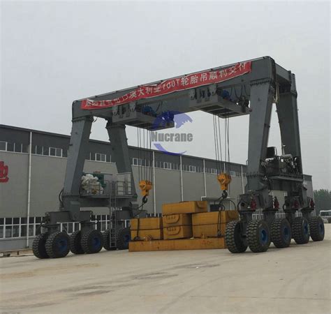 Shipbuilding Gantry Crane China Dock Sea Port 50t Rtg Mobile Crane