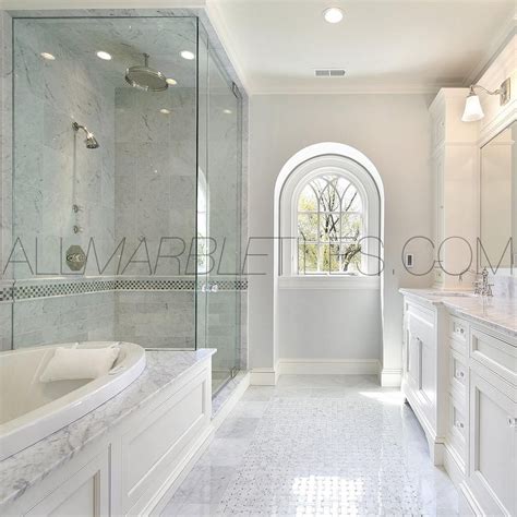 Carrera Marble Bathroom Part 4 Carrara Marble Tile Bathroom