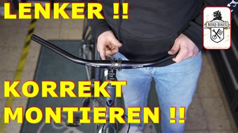 Lenker Am Fahrrad Montieren Alu Worauf Ihr Achten M Sst Youtube