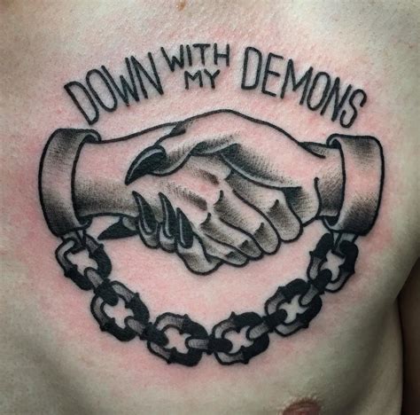 Down With My Demons Tattoo Browning Tattoo Demon Tattoo Tattoo