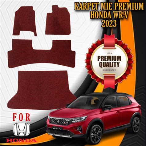 Jual KARPET MOBIL HONDA WRV 2023 BIHUN PREMIUM FULLSET SAMPAI BAGASI