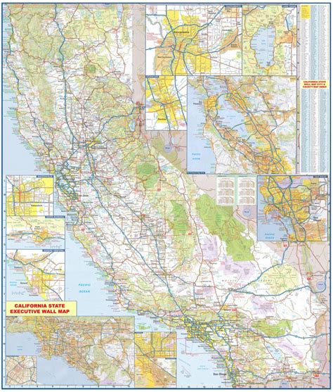 Amazon California Counties Wall Map Laminated X Hot Sex Picture