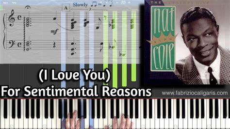 I Love You For Sentimental Reasons Piano Tutorial Pdf Youtube