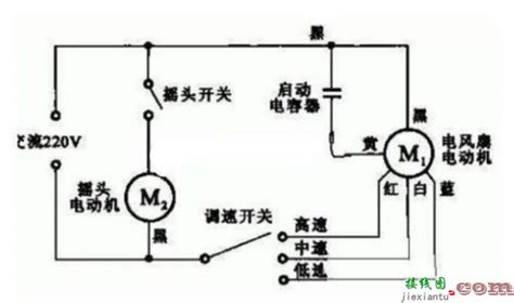 风扇电机怎样接线图解分析 接线图网