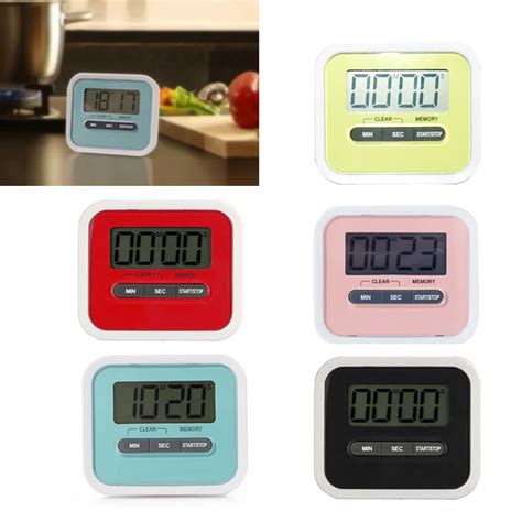 1pc lcd tela digital cozinha temporizador acessórios de cozinha