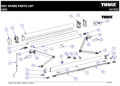 Dometic Bag Awning Parts List