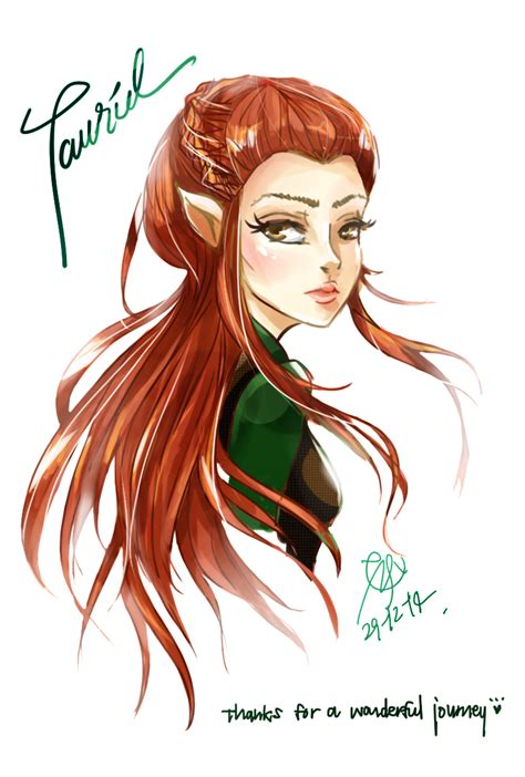 Tauriel Fanart By Fernielilz On Deviantart Tauriel The Hobbit