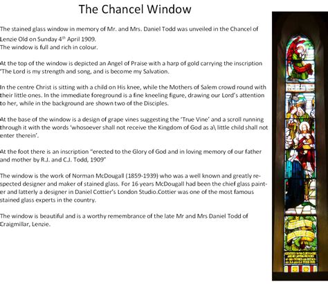 Chancel Window – Lenzie Old Parish Church