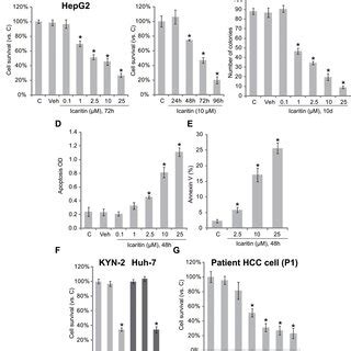 Icaritin Inhibits Hepg Xenograft Growth In Mice The Growth Curve Of