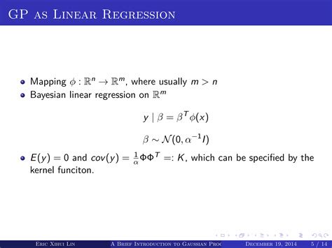 A Brief Introduction To Gaussian Process Ppt