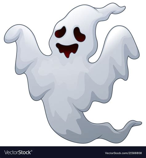 Spooky halloween ghost vector image on VectorStock