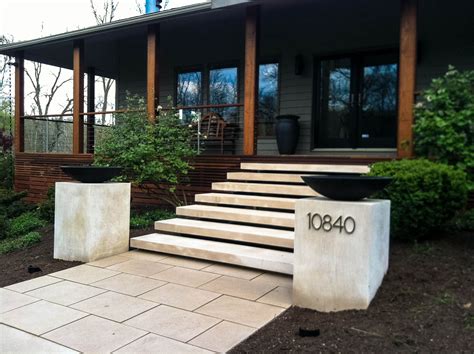 modernstairs_limestone | Exterior stairs, Floating stairs, Outdoor stairs