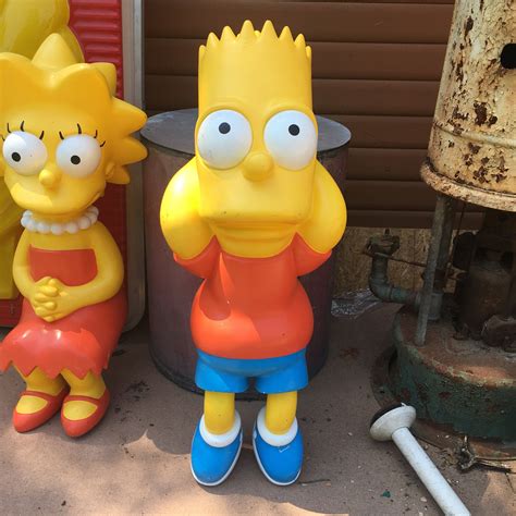 Original Bart Simpson Statue / Promotional Movie Props / The Simpsons ...