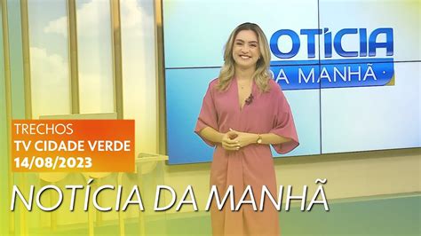 Trechos da estreia de Aline Moreira no Notícia da Manhã TV Cidade