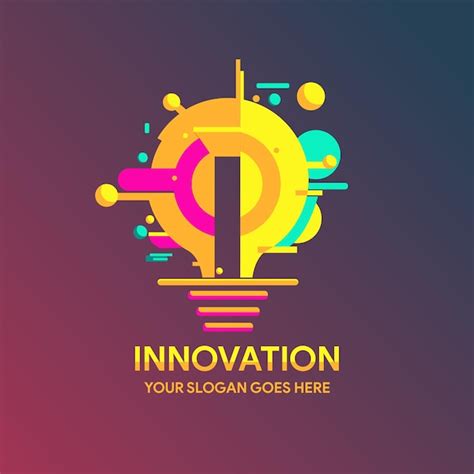 Premium Vector A Colorful Innovation Logo Concept And Illustration