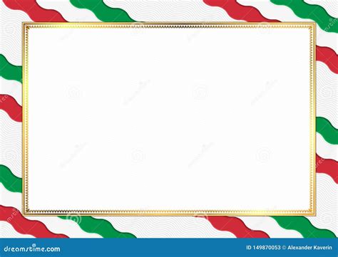 Border Made With Italy National Colors Stock Vector Illustration Of